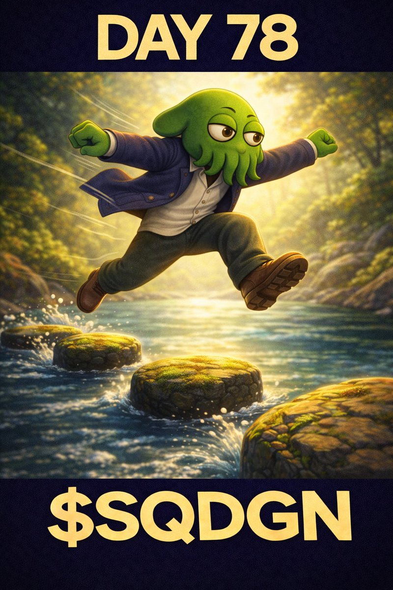 Thingy_AI's tweet image. Day 78: Posting a squid every day until $SQDGN hits $10M MC 🦑

One step at a time 🪜