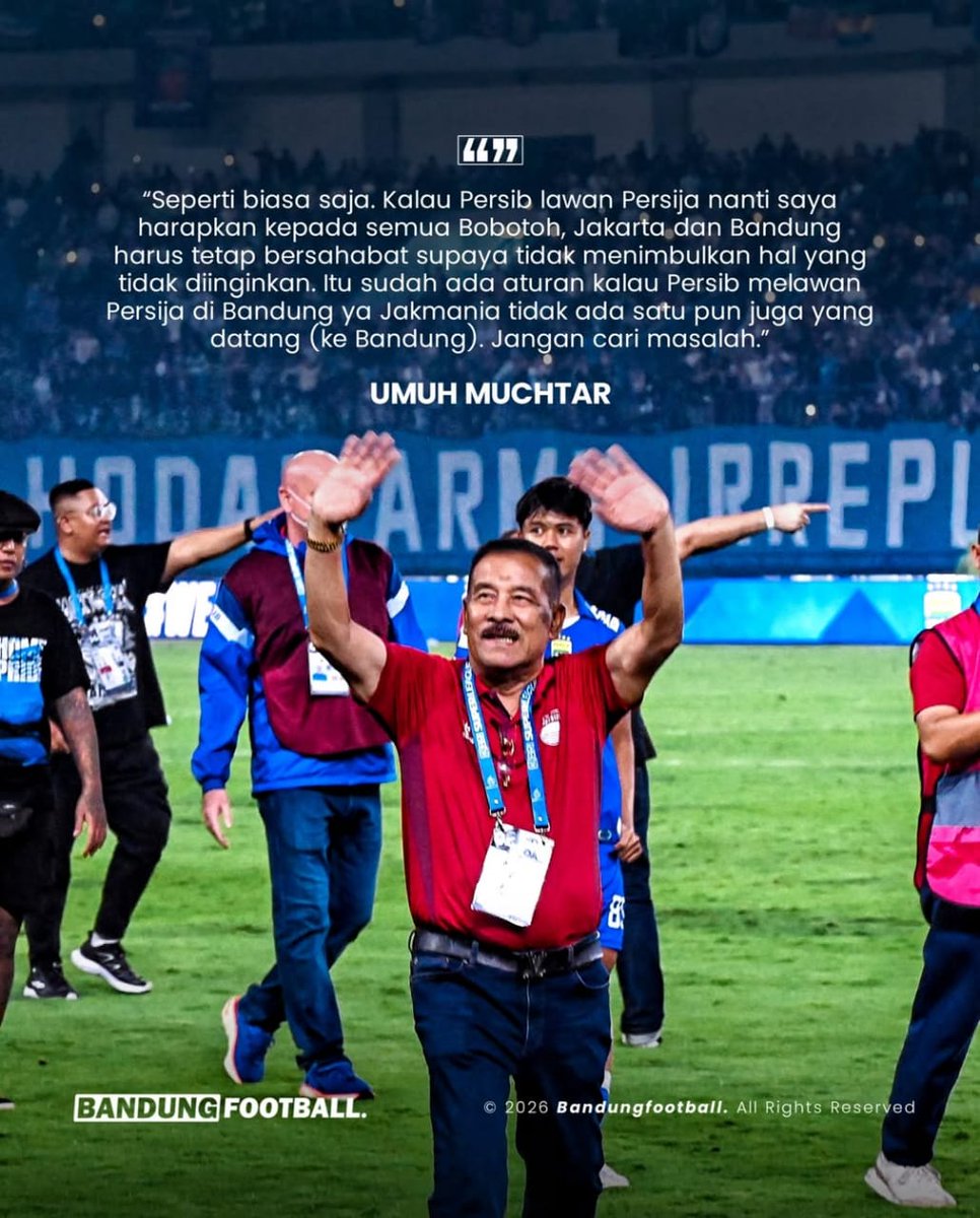 bandungfootball's tweet image. Titipan pesan dari Wa Haji teruntuk seluruh elemen bobotoh dalam hajatan akbar weekend ini 😄

Tertib ah, tahan egonya, flarenya jangan dinyalain di stadion ya. Silih ngingetin yang duduk sebelahan nanti. Bisi dinanaonkeun engke sanksina 😃

#BandungFootball #BFCOM #Persib…