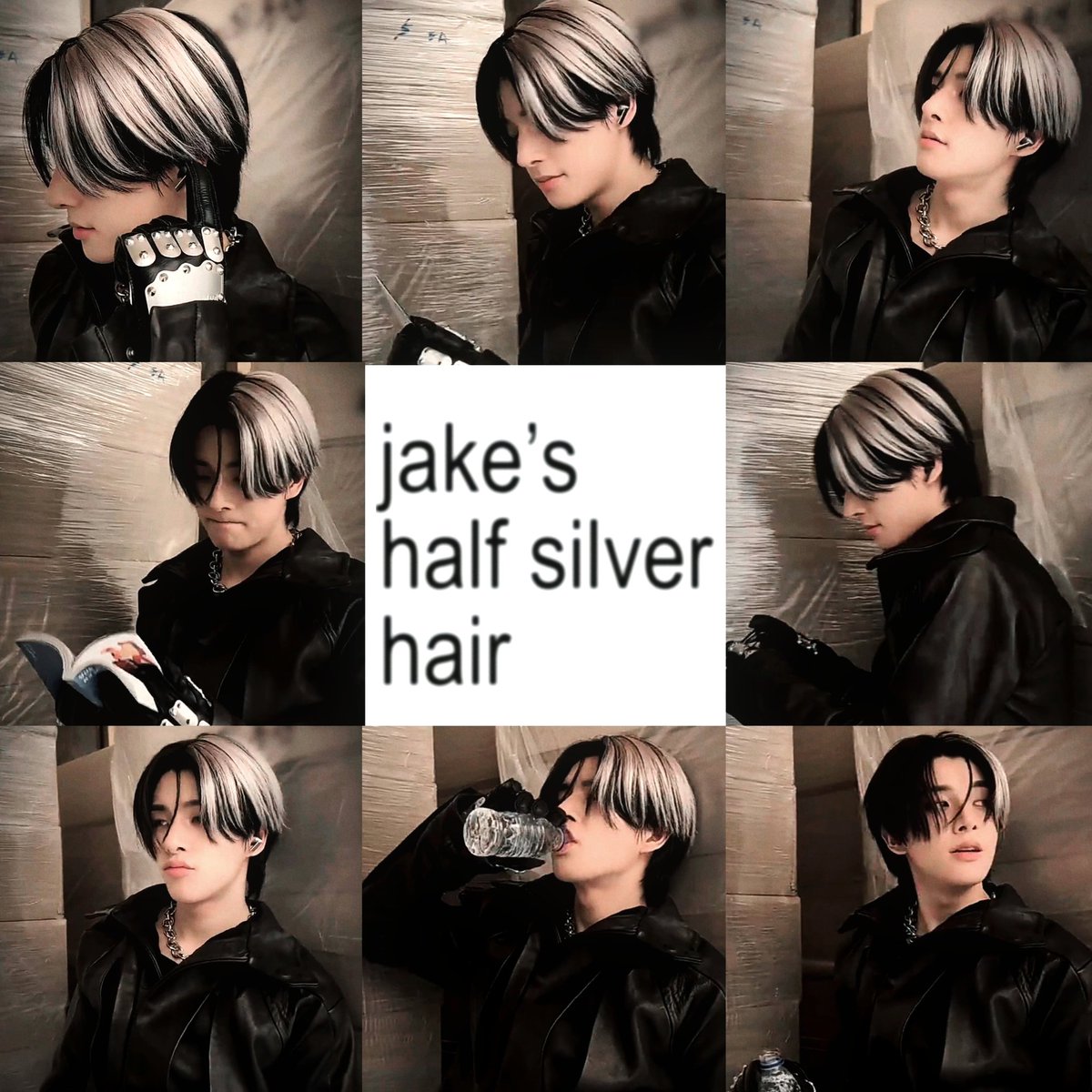jakeyclub's tweet image. half silver hair #jake is for the history books