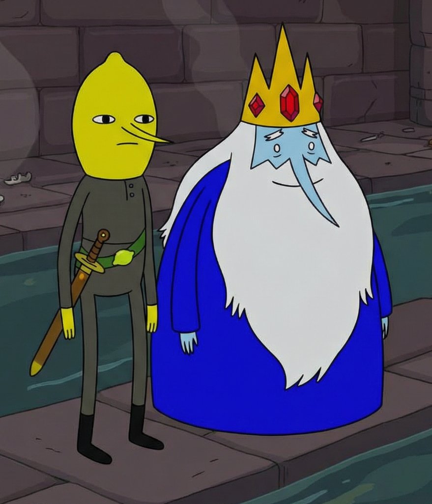 Earl of Lemongrab ._. Sticker | Adventure Time - Etsy, image size:879x1026