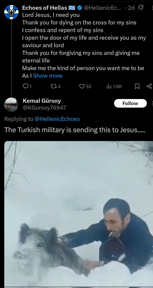 HellenicEchoes's tweet image. Many examples like this.
My judgment for Turks here doesn't come from nowhere, but from experience.
The only Turks who proved me different abandoned their Turkish identity.
Otherwise they are all collectively acting like demons and constantly attacking Greece unprovoked.
