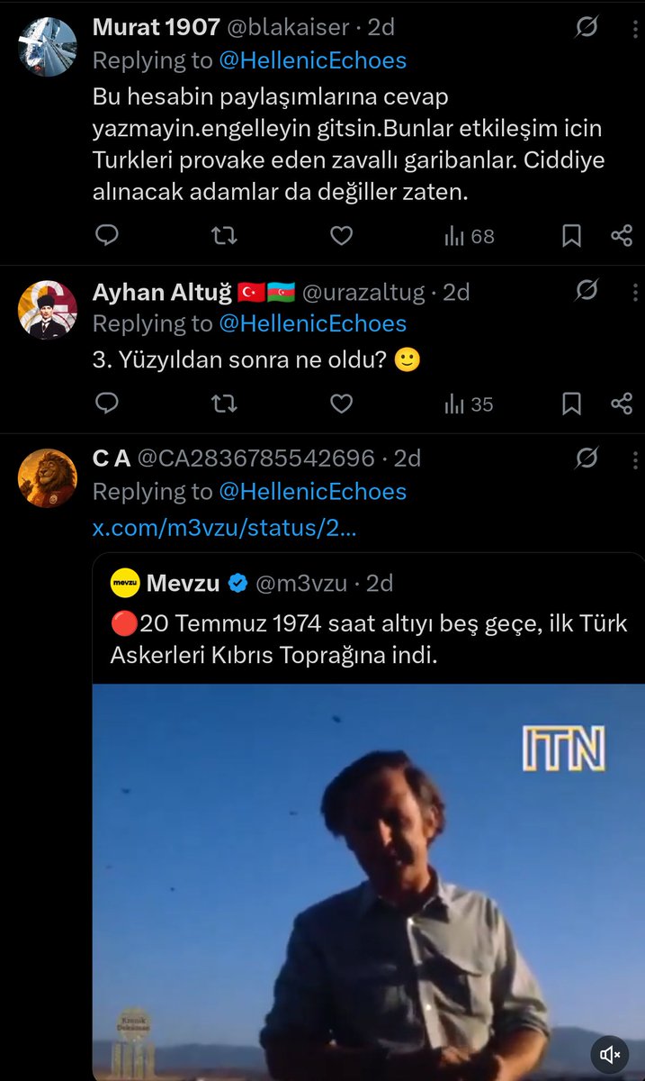 HellenicEchoes's tweet image. Many examples like this.
My judgment for Turks here doesn't come from nowhere, but from experience.
The only Turks who proved me different abandoned their Turkish identity.
Otherwise they are all collectively acting like demons and constantly attacking Greece unprovoked.