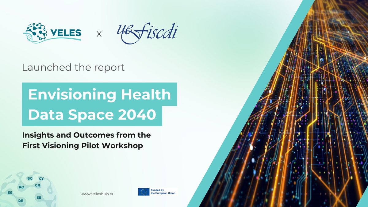 VELESHub's tweet image. Great news! We have launched the 𝐄𝐧𝐯𝐢𝐬𝐢𝐨𝐧𝐢𝐧𝐠 𝐇𝐞𝐚𝐥𝐭𝐡 𝐃𝐚𝐭𝐚 𝐒𝐩𝐚𝐜𝐞 𝟐𝟎𝟒𝟎 report - together with @uefiscdi. 🎉

👉 Read it here: lnkd.in/d44cGaZa

#healthdataspace #EHDS #VELES #dataspaces