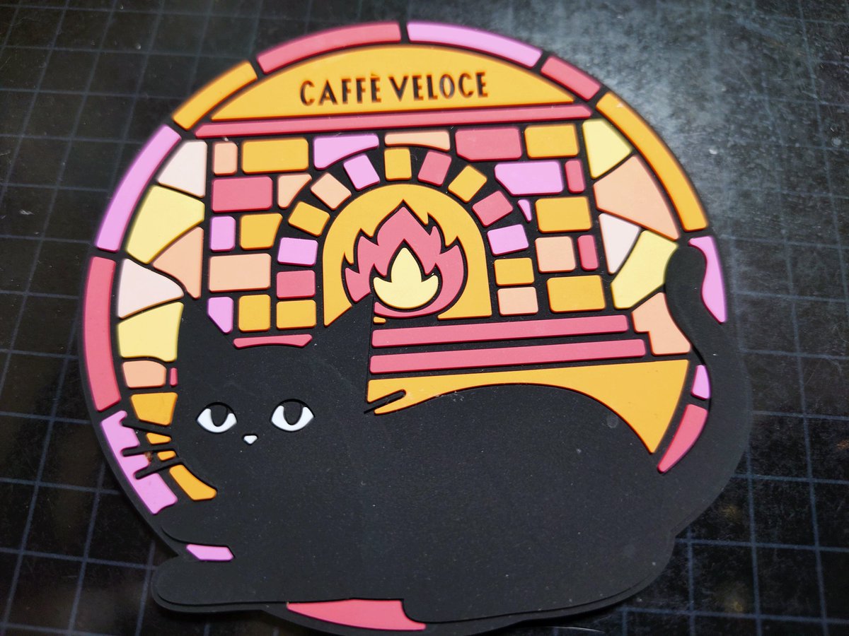 ノベルティのコースターめっちゃかわいくて全部ほしい