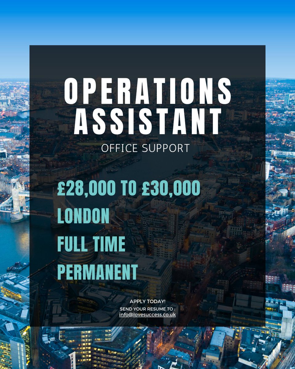 successlondon's tweet photo. A unique opportunity has arisen to join a specialist luxury diamond business as an Operations Assistant. This role is ideal for someone highly organised, detail-focused and eager to build a career.
Apply here: https://t.co/Z6ogS3uHMf 

#OperationsAssistant #LondonJobs https://t.co/QApfrqrsQF