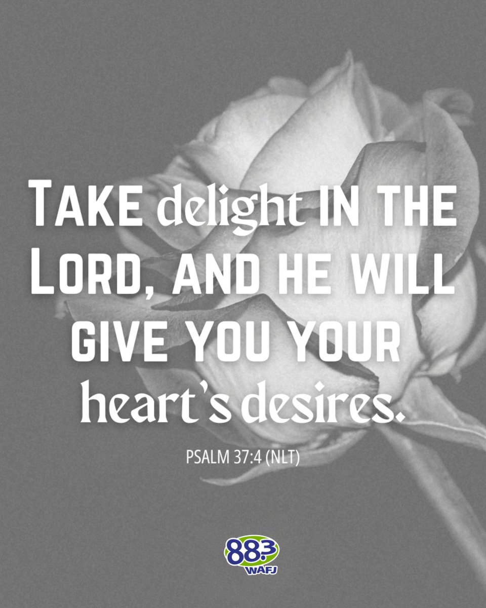 When God becomes your joy, your desires begin to line up with what truly satisfies. Trust His timing. 📖 #VerseOfTheDay