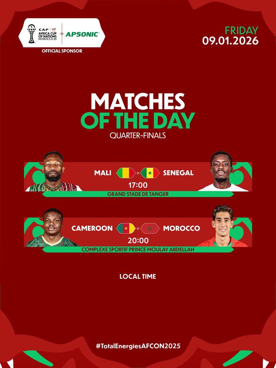 JanjawazzaExp's tweet photo. AFCON 25 Quarter Finals. https://t.co/CNOfALFZdi