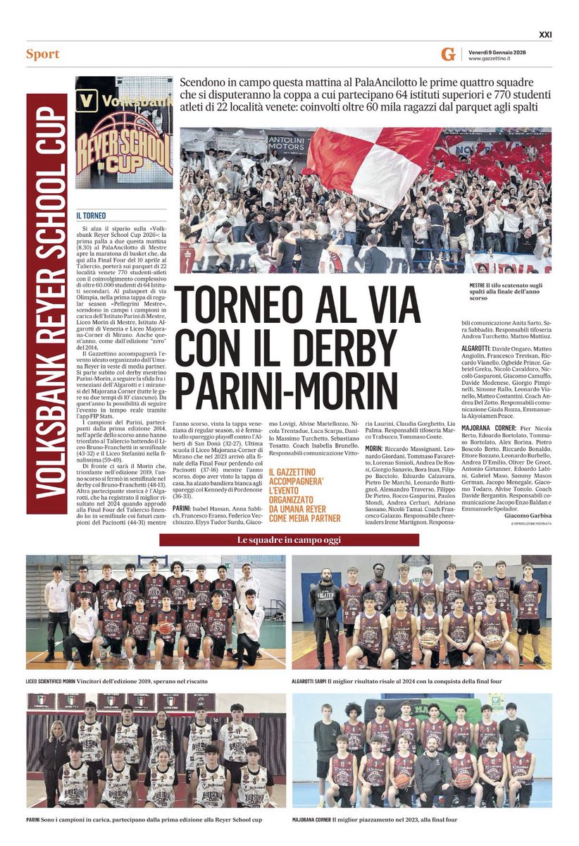 Tappa 1 GP Pellegrini #volksbankreyerschoolcup