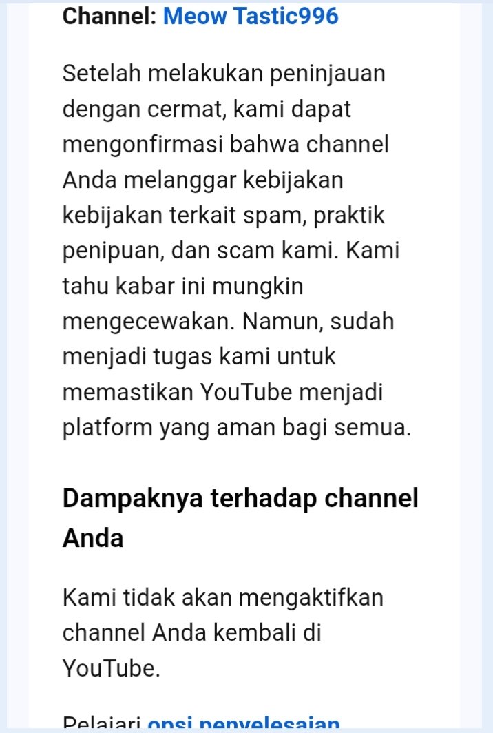IrmanS79639's tweet photo. Hi @TeamYouTube, my channel Meow Tastic996 was terminated unexpectedly. I had 100k subs and my Silver Play Button was already shipped. Please help review my appeal. Channel ID: UCXlMUNUxkb2h92eBIPIz3XA 🙏 https://t.co/kh1sOMw2Z3