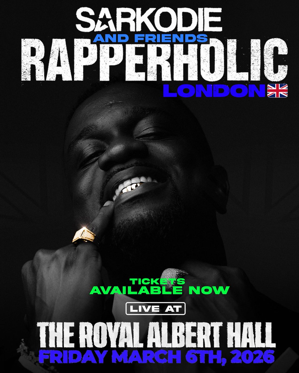 sarkodie's tweet image. #RapperholicUk26 General tickets OUT NOW!! See yall myticket.co.uk/artists/rapper…