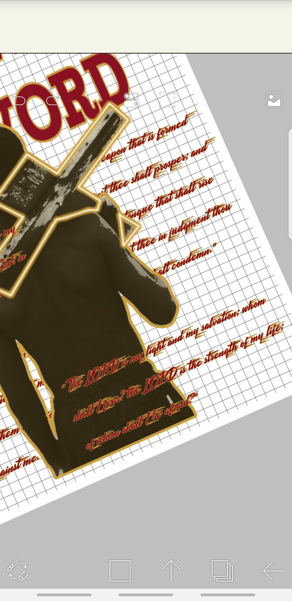 "Armed with the word" poster DESIGNED BY OST 💫 

Psalm 18:2