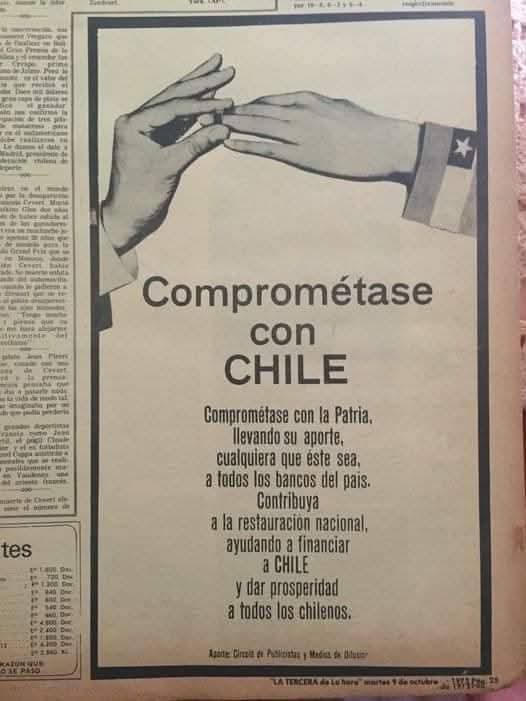Una de las primeras estafas de la dictadura, recuerdo muy bien esa campaña y como las y los pelotudos  corrían a entregar joyas propias y de  familiares... de su uso NUNCA se supo. 😡
Muchas joyas las lucían las señoras de los generales.