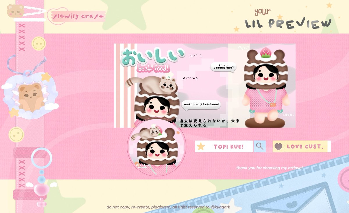 kyaqark's tweet image. Help repost, thank you 🩷

Hayyii aku ada ready stock 8 layout Wabis, price 20k/each dan udah free retext iaaa.. bisa beli bundle layout x or resize ke layout x.. aku juga open by req 🫰🏻 yang mau bisa jemput di dm or teleku iaa 🥺

#zonauang