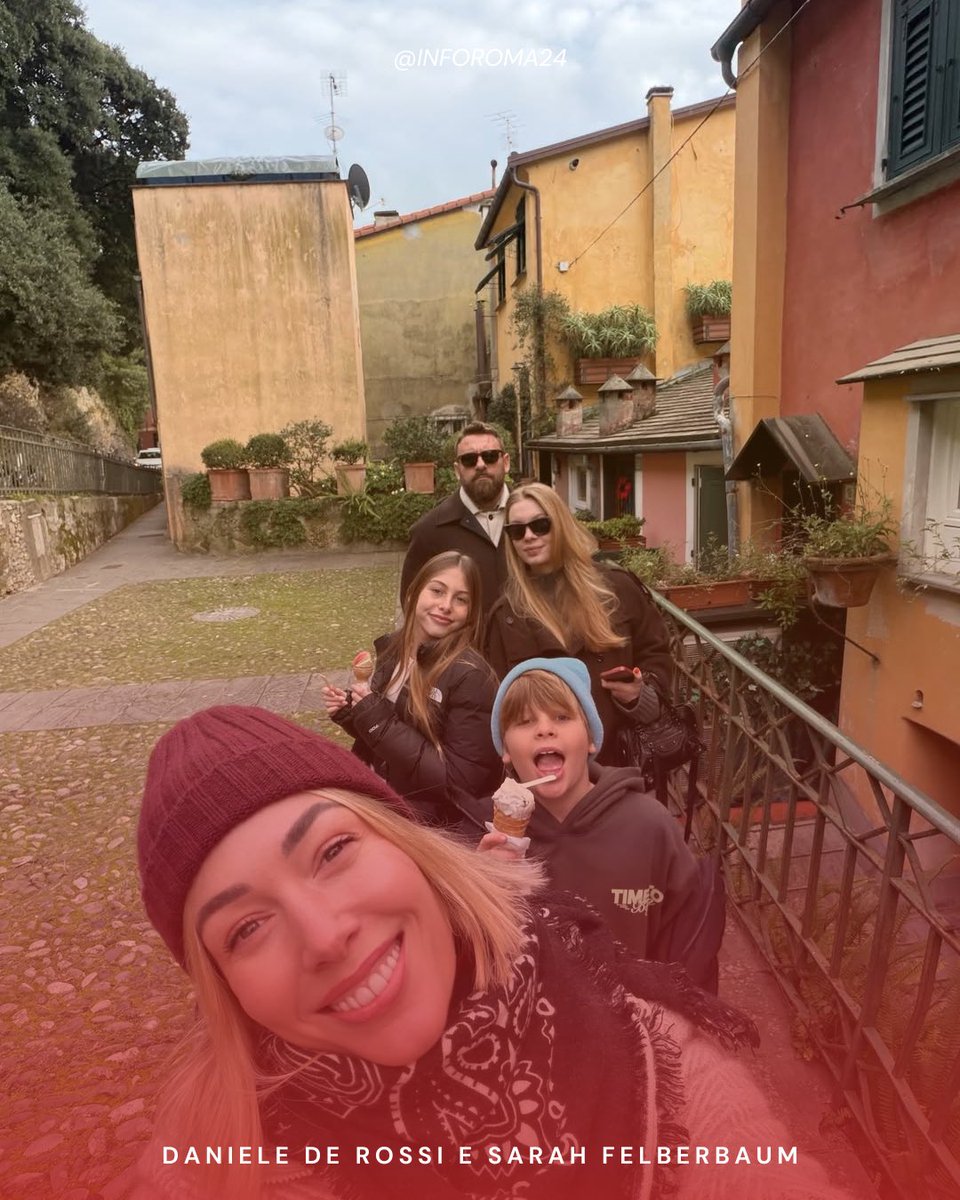 inforoma24's tweet photo. 🟡🔴 Sarah #Felberbaum, moglie di Daniele #DeRossi ha condiviso sui social i primi momenti del 2026 passati in famiglia! 

#ASRoma https://t.co/i3Y8s70uj1