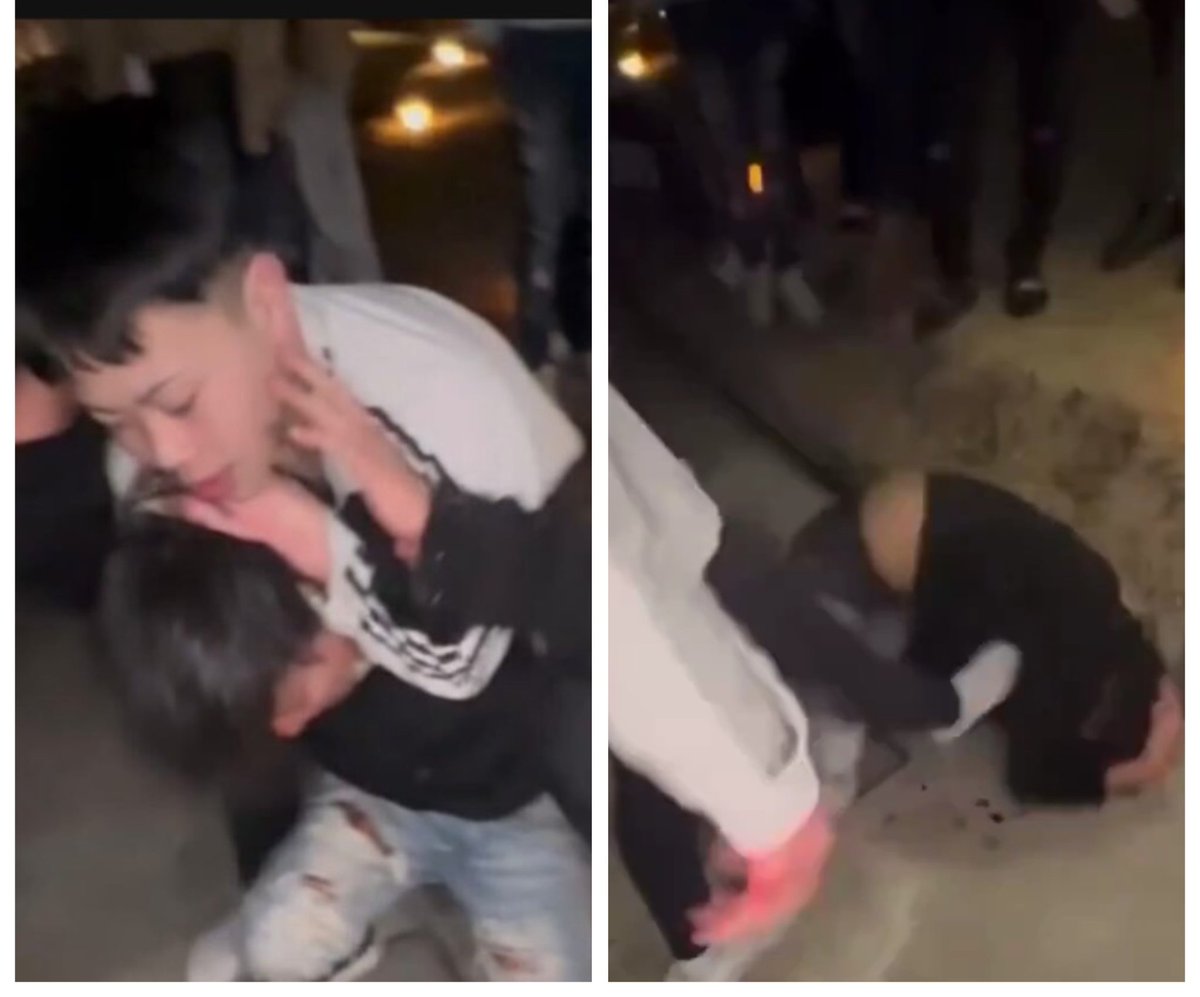 r_tointigers's tweet image. 熊本県上益城郡の矢部中学校の生徒の暴行動画見ました。これもひどい。首絞められてタップしてるのに暴行を続ける、周りは止めないし笑ってる。こいつらみんな同罪ね。被害生徒、家族の為に警察は徹底的に調査して。少年法は本当に見直ししないと駄目だね。