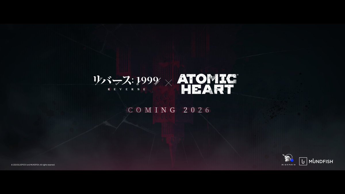 【コラボ予告】

『リバース：1999』×『Atomic Heart』

2026年、まもなく登場

抽選で10名様にAmazonギフトカード1000円分をプレゼント！

▼参加方法
①<a href="/Reverse1999_JP/">リバース：1999【公式】</a> をフォロー
②本投稿をリポスト(当選者へ後日DM)

#リバース1999
#AtomicHeart