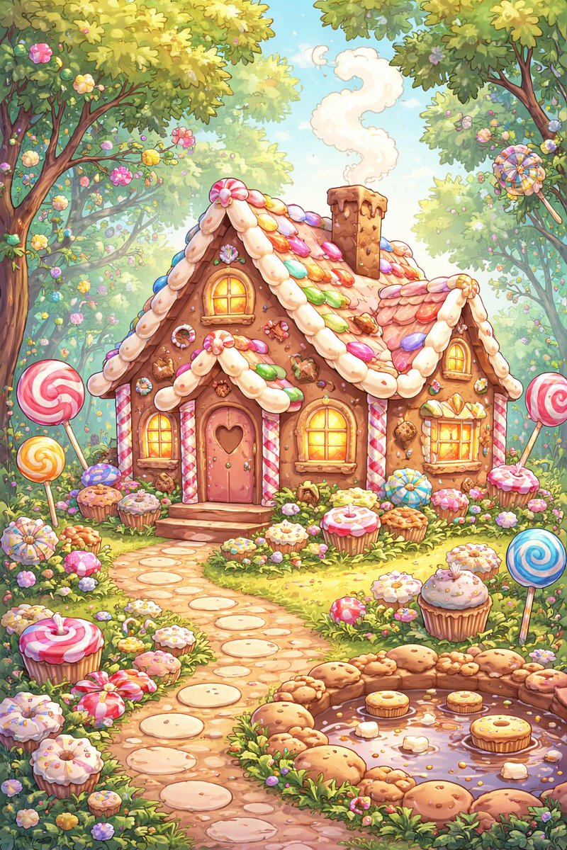 dangomushino's tweet photo. Generated by chatGPT
プロンプト例:「ヘンゼルとグレーテルに出てくるお菓子の家をファンシーなイラストで描いて。」
構図の安定感と物語性は高いね、ChatGPTは。
#AIart #生成実験 #prompt公開 #GPTCreated https://t.co/iBqzYi3NFE