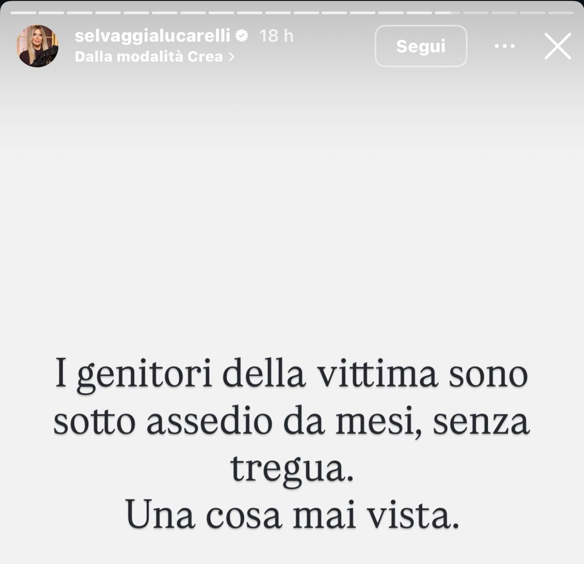Sì è vero é una cosa mai vista. Che i genitori della vittima siano contrari alla ricerca della verità e sembrino ostacolarla in tutti i modi. 
#Garlasco #VeritàperChiaraeAlberto