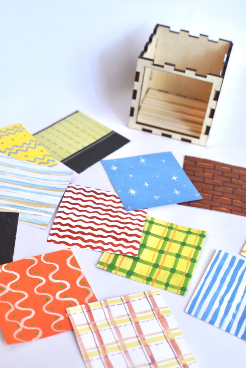 _NUM_00's tweet image. お題に合わせて家の模様替えをするおもちゃを作った🏠