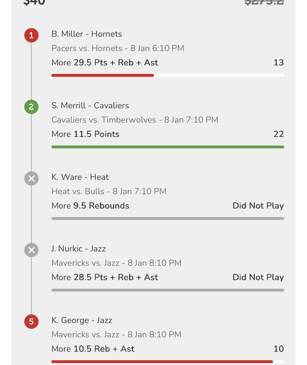 2 DNPs AFTER the games started 🙄🤬
1 - Ejected player
1 - .5 miss
WTF?! 🤬