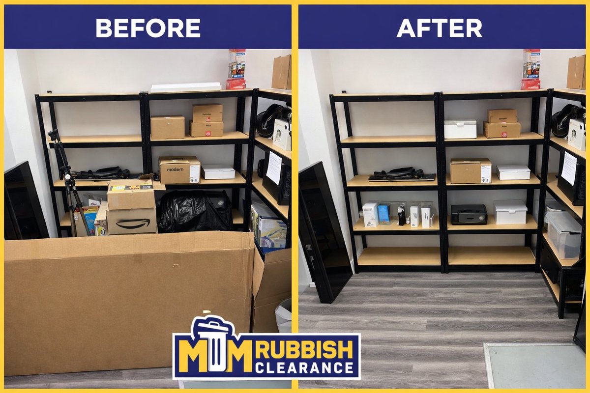Before ➝ After 🧹

Office clearance completed near London Bridge SE1.
Clean, compliant, and professionally handled.

Same-day office clearances across Central London ♻️