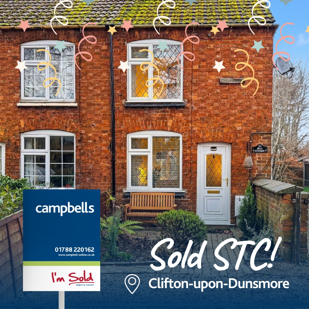 🎉 Sold STC in Clifton upon Dunsmore in just 8 days!

Launched on Boxing Day and sold over Christmas proving the market doesn’t stop.

Strong demand driven by great marketing, Home Styling, Click &amp; Fix improvements and our 28-Day Express Sale Service 🚀

A fantastic team effort👏