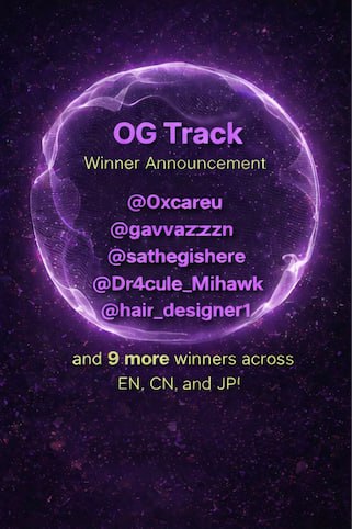 AethirCloud's tweet photo. 6/
4️⃣ @0G_labs Track — Winners

@0xcareu @gavvazzzn @satheghishere @Dr4cule_Mihawk @hair_designer1 @DeJoTa46 @sunaboozu @shamsi755353006 @zax_raider @kkomaktogo @retrodao_kr @cei87cei @onnozea @jolyyb https://t.co/Hl5KlgypPo