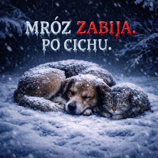 Dzień dobry🙂Reagujmy🙏Nie bądźmy obojętni🙏Zwierzęta na mrozie nie zasypiają spokojnie😢 Zanim przychodzi śmierć, rozgrywa się pełen bólu dramat‼️Należy szybko reagować🙏
Dobrego dnia dla tych, którym los tych bidulków nie jest obojętny🍀🐾💙