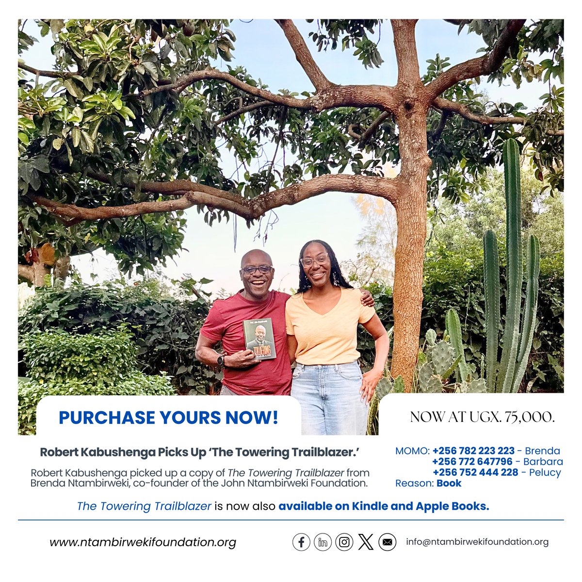 Thank you <a href="/rkabushenga/">Snr. Cde. Robert Kabushenga</a> for your support! 

Orders can be made for UGX 75,000 by contacting 0752444228 / 0782223223 / 0772647796. 

Also available on:

📚Apple Books: books.apple.com/us/book/the-to…

📚Kindle: a.co/d/fQjWyGP