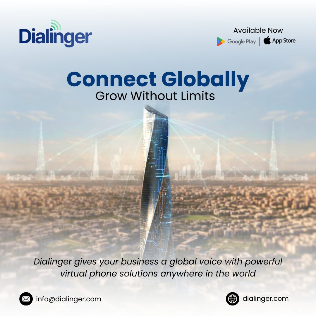 dialinger_'s tweet image. 𝐘𝐨𝐮𝐫 𝐛𝐮𝐬𝐢𝐧𝐞𝐬𝐬 𝐝𝐞𝐬𝐞𝐫𝐯𝐞𝐬 𝐚 𝐠𝐥𝐨𝐛𝐚𝐥 𝐯𝐨𝐢𝐜𝐞
Scale internationally with secure, reliable virtual numbers from Dialinger.
Download now on Google Play &amp;amp; App Store.  dialinger.com
info@dialinger.com

dialinger.com/solution/globa…

#Dialinger #VoIPCalling