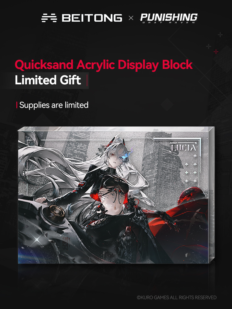 BEITONG_betop's tweet image. New Arrivals！

All-New [Lucia: Crimson Weave | Hunt of Retribution] Themed Merchandise Preview.
Collaborative collection features exclusive controller and official merch.
Pre-order includes a Limited Quicksand Acrylic Display Block and an In-Game Item Redemption Card (Supplies…