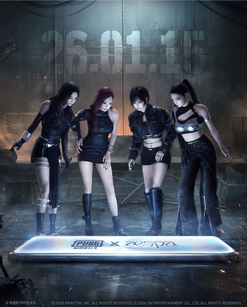 aespapic's tweet image. AESPA X PUBG MOBILE ON JANUARY 15TH 2026?