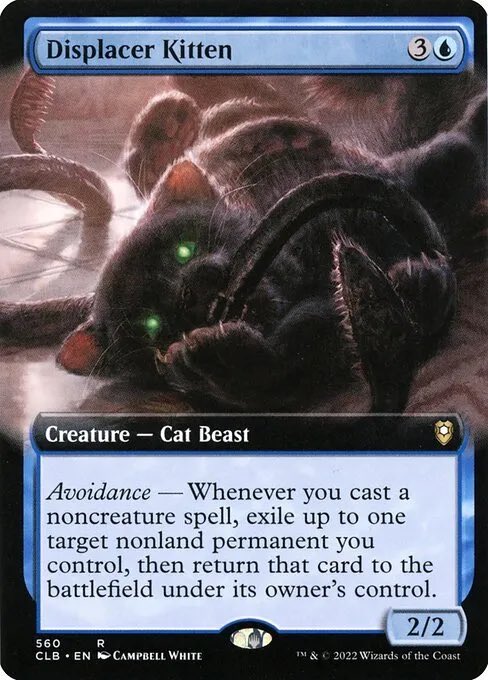 spuki__'s tweet image. displacer kitten is INSANE with maralen! this deck has been a blast to playtest and i CANNOT wait until lorwyn comes out!!

peep the list in the comments 👀