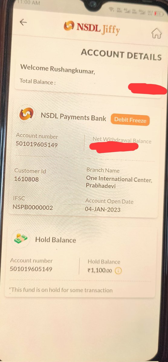 rushkichahatein's tweet photo. @nsdlpb This is my final public notice. Account debit frozen for 7 days despite complaint registration. Zero response from bank, calls ignored. This is a serious violation of banking norms. I will escalate to @RBI @CMS_RBI and Banking Ombudsman if not resolved immediately https://t.co/iIsVSyhTMw