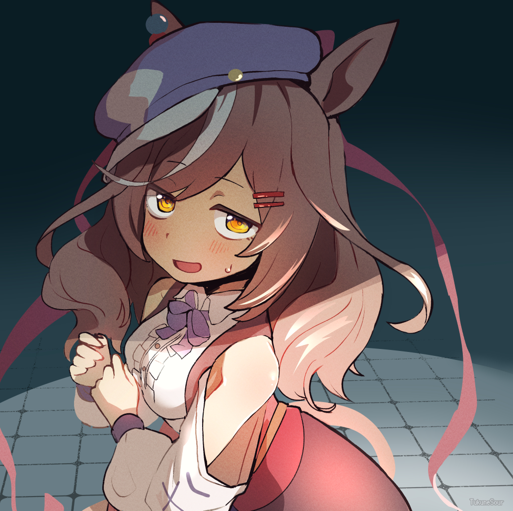 TukuneSour's tweet image. 勝負服かわいい～から、結構見える肩にいつもムンッ！？ってなる