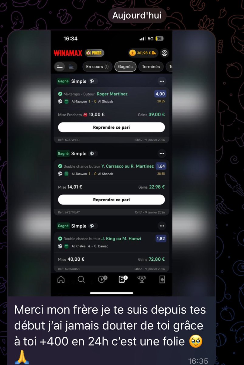 xAeRoTrapx's tweet image. on peux qu’applaudir 👏🏽👏🏽👏🏽👏🏽

et j’applaudis également tout les autres qui suivent mais qui ne le disent pas, c’est vous les goats, je fait juste mon boulot 🫡❤️