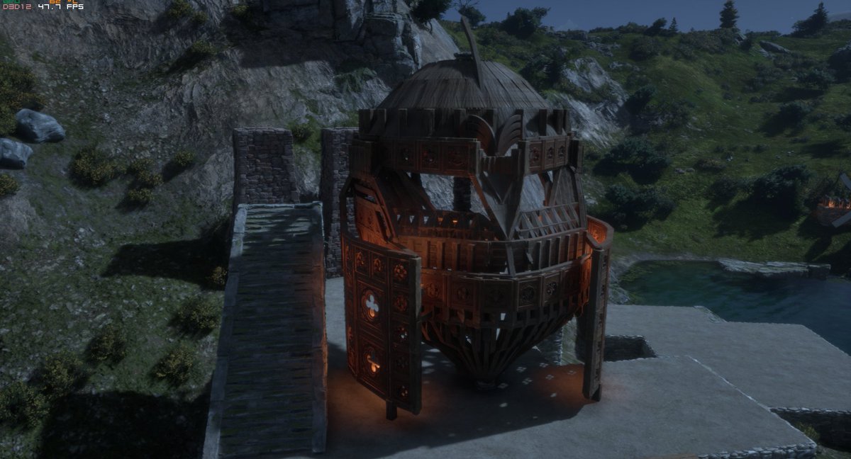 PlayPaxDei's tweet photo. The creativity in this community never stops impressing us. Every detail, every structure, every idea adds to the living world of Pax Dei. 🏗️✨
What will you build next?
#PaxDei #PlayerBuilt #GameCommunity #CreativeBuilders #SandboxMMO #GameBuilds https://t.co/cqHGWQEvXj