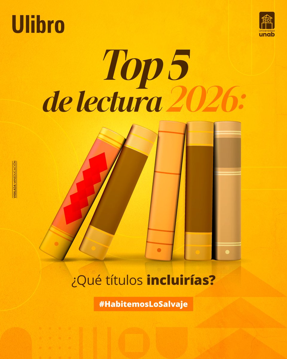 Ulibro's tweet image. Lectores y lectoras, este es su momento🫢.
¿Qué título merece estar en la lista de imprescindibles del 2026?

Te leemos👇.

#Ulibro