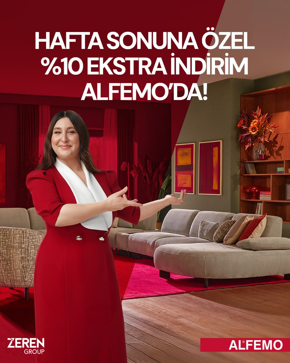 alfemo's tweet image. Hafta sonuna özel kaçırılmayacak ekstra %10 indirim fırsayı alfemo.com'da ve Alfemo mağazalarında sizi bekliyor.

#alfemo #alfemoyakışıyo