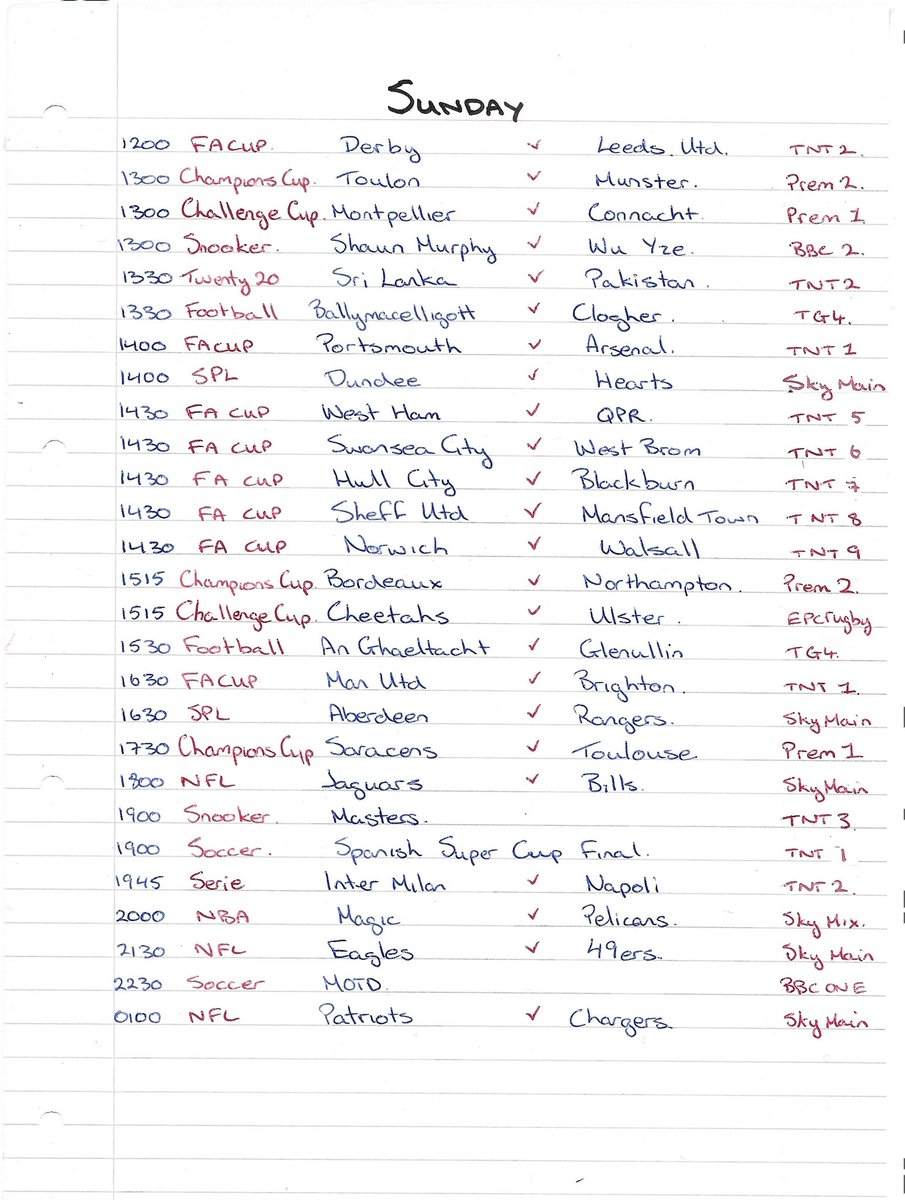 Weekend fixtures ✍️
Mistakes included free of charge.

👉 Support the page: buymeacoffee.com/timesthrowin 🍻

Please Like &amp; share