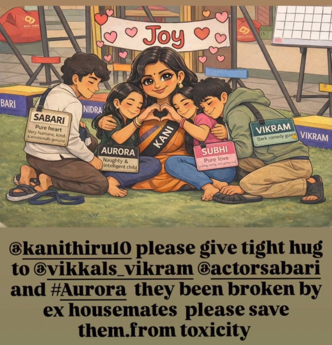 christoblacksaw's tweet photo. #BiggBossTamil9   #VikkalsVikram #AuroraSinclair #subiksha #KaniThiru https://t.co/WY0O0fZV5E