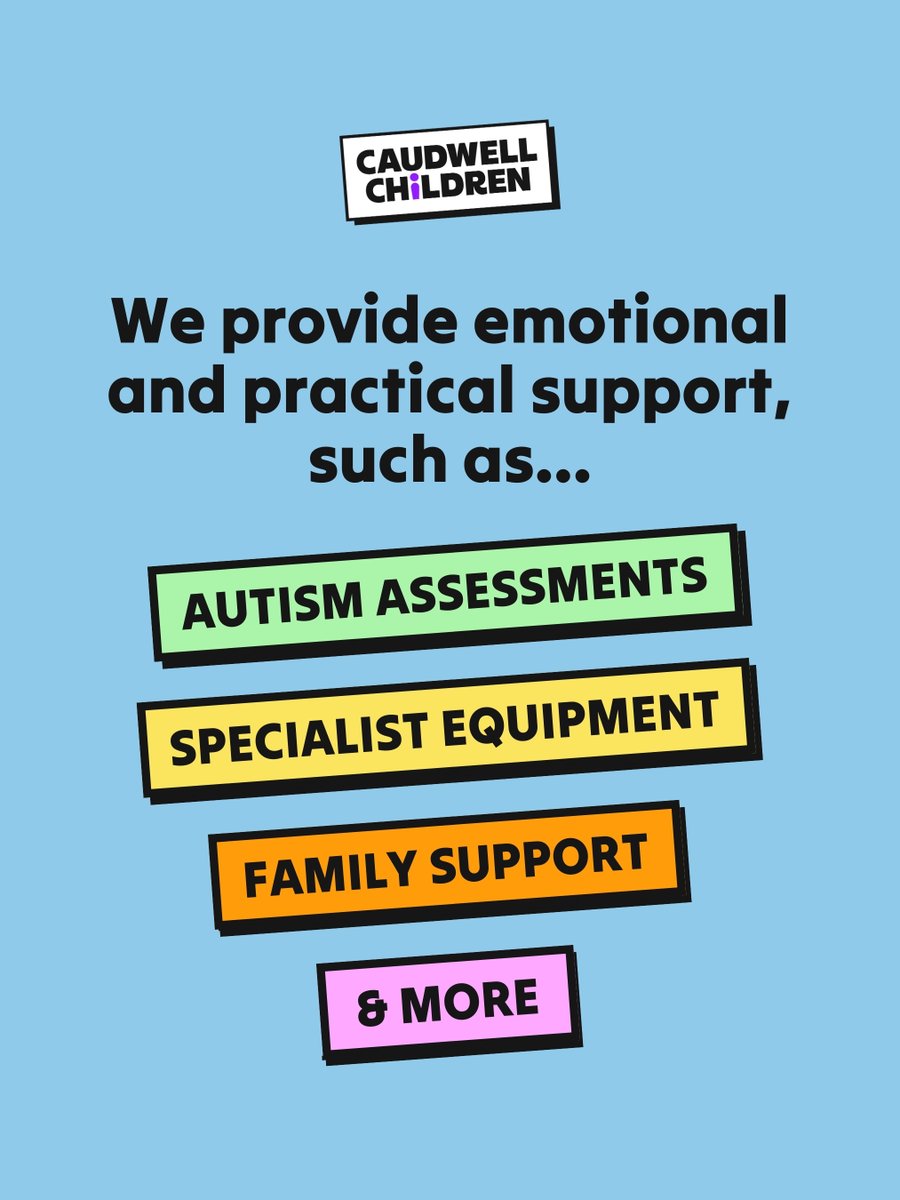 caudwellkids's tweet photo. Hi! 👋 We’re a UK charity supporting #disabled &amp; #neurodivergent children, young people &amp; families.

💜 Autism Assessments
💜 Mobility Equipment &amp; Wheelchairs
💜 Family Support &amp; More!

Not sure where to start? We’re here for you.

#Autism #Autistic #DisabilitySupport https://t.co/xbPPFkojAR