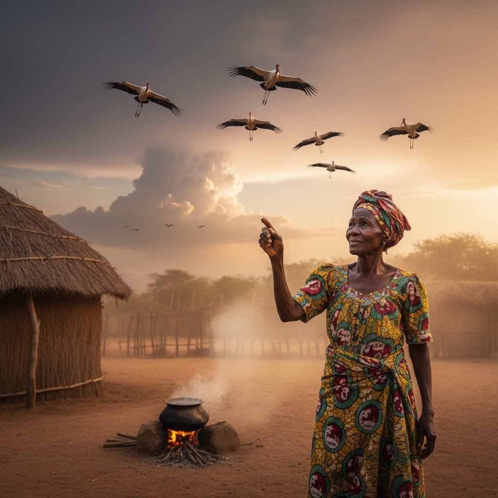 My grandmother didn’t need a weather app. She’d smell the dust, spot the Storks, and know the rains were coming. 
She had 'Phronesis', practical wisdom born from living with the land. ⛈️
​Science gives us the map, but this ancient wisdom is our compass 🌍🌿.
#NatureFacts