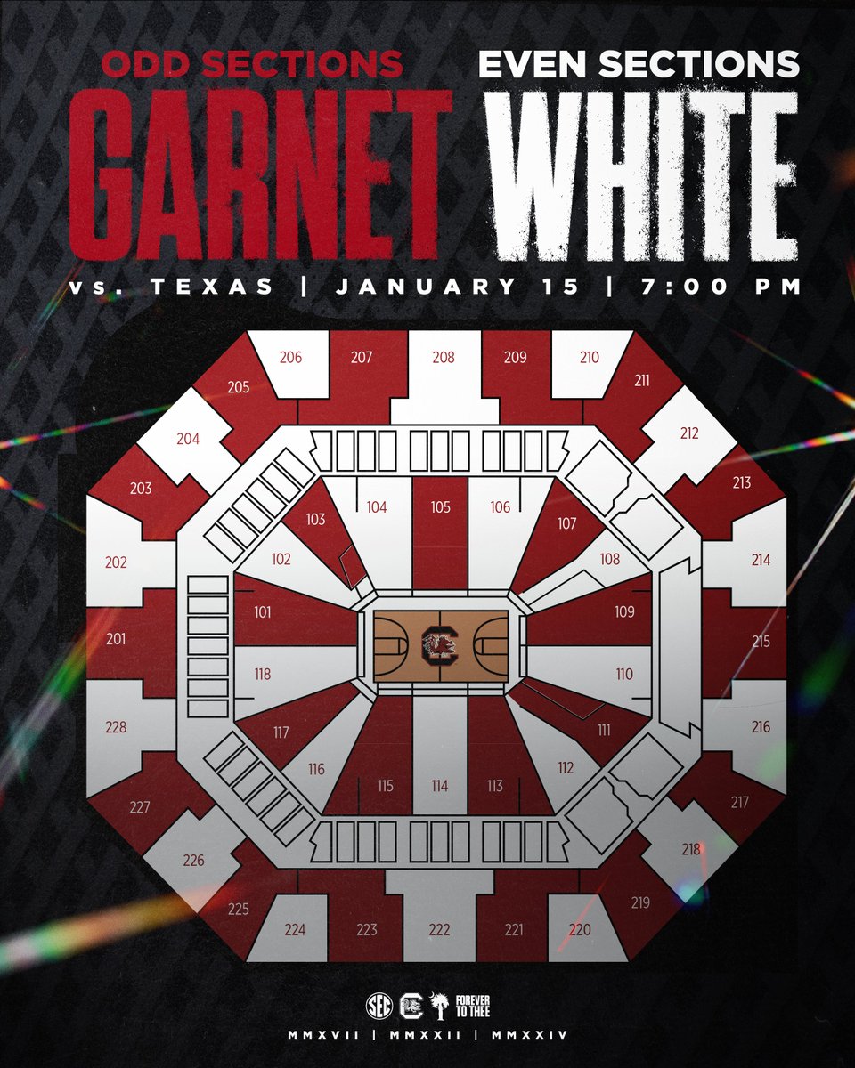 GamecockWBB's tweet photo. Come to Sunday's game versus Georgia and prepare your outfit for 𝑻𝒉𝒖𝒓𝒔𝒅𝒂𝒚'𝒔 𝒈𝒂𝒎𝒆 𝒗𝒆𝒓𝒔𝒖𝒔 𝑻𝒆𝒙𝒂𝒔...what are y'all wearing? 👀 https://t.co/jgm74NZ0Ak