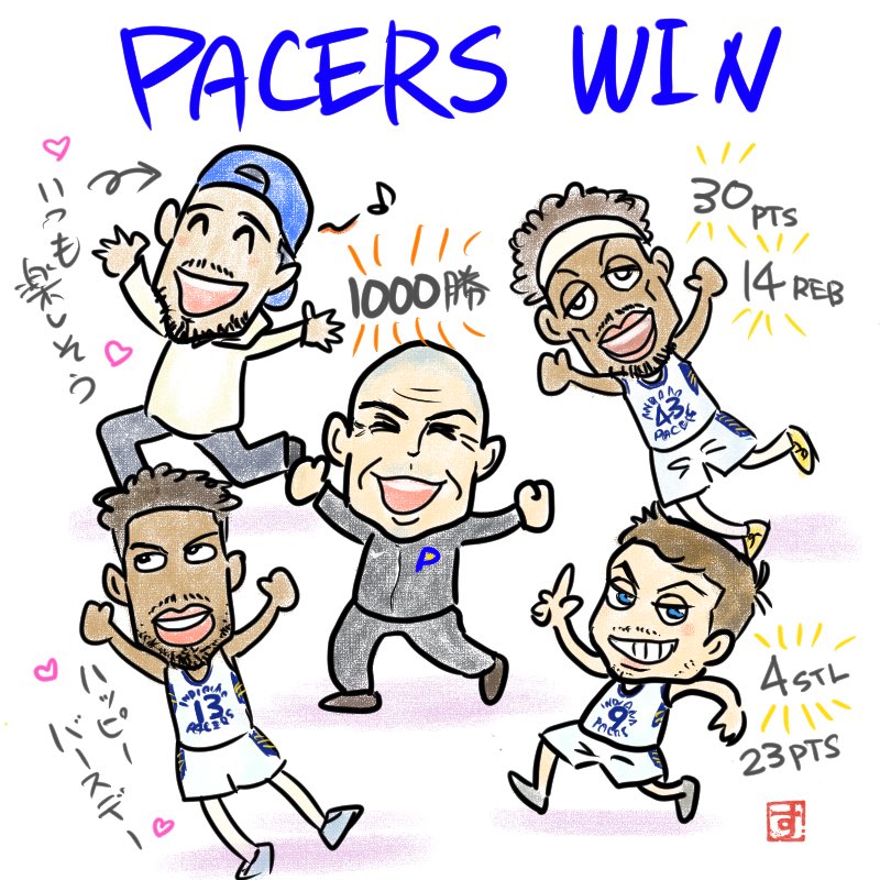 飿æ¢ãŸã£ãããè²ã
楜ããã²ãŒã ã§ãã!!
#YesCers #PacersWin