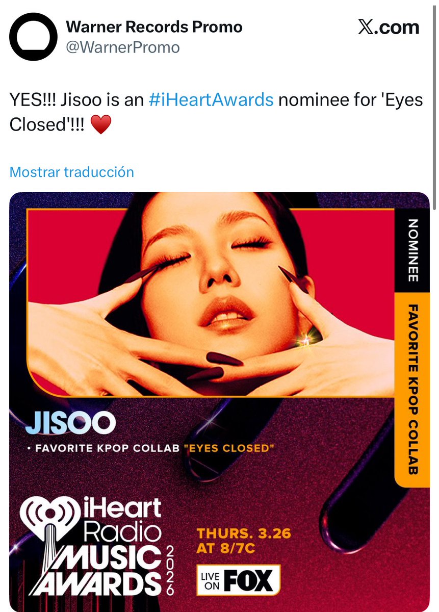 JisooInfo's tweet photo. You're busy blocking fans who do your job and support your artist instead of actually doing some decent promo.
Thanks for absolutely nothing @WarnerPromo https://t.co/z0CTsmZdow
