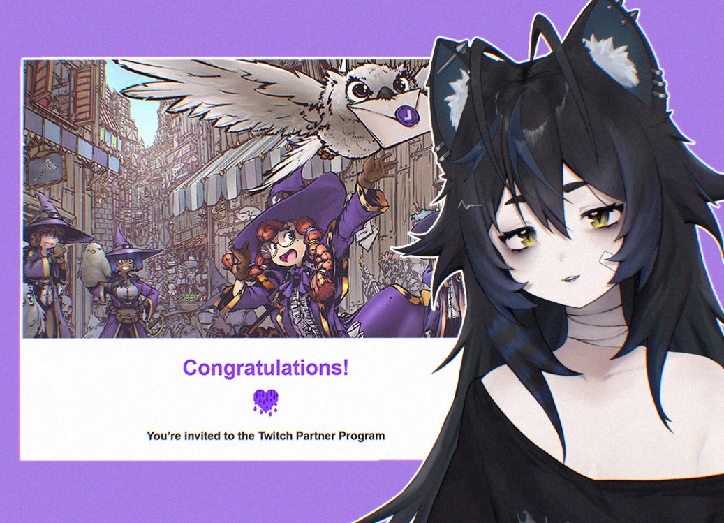 gloomi_x's tweet image. wtf they let this stupid cat into the partner program ??