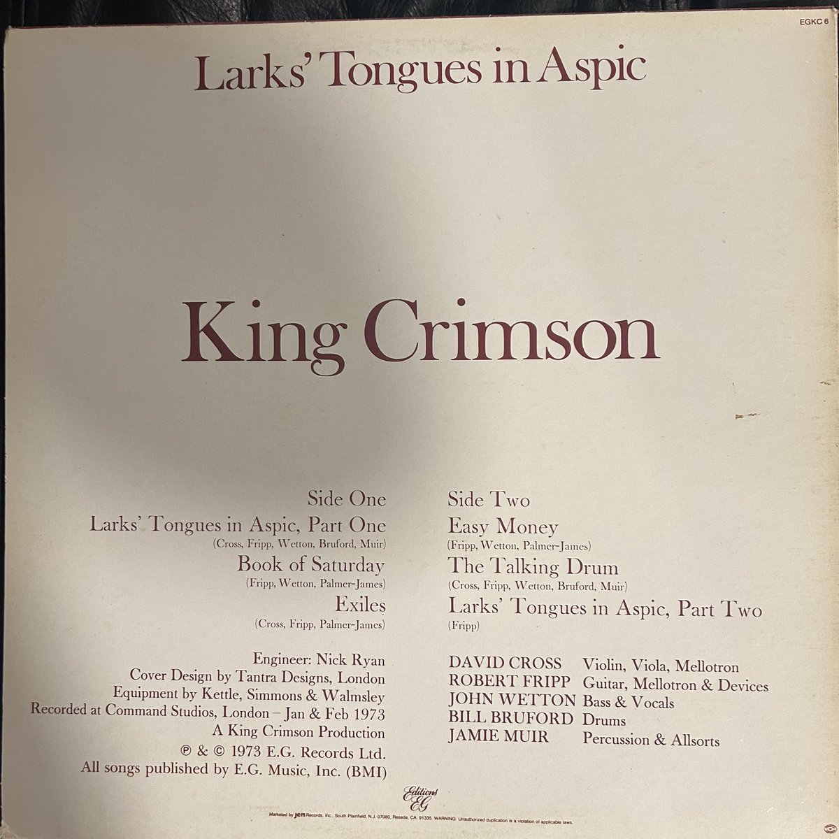 VariationsVinyl's tweet image. #AtoZ -The Redux- (Letter K)  
#KingCrimson “Islands” 1971  
Fourth studio album.
#nowspinning #vinyl #vinylcommunity