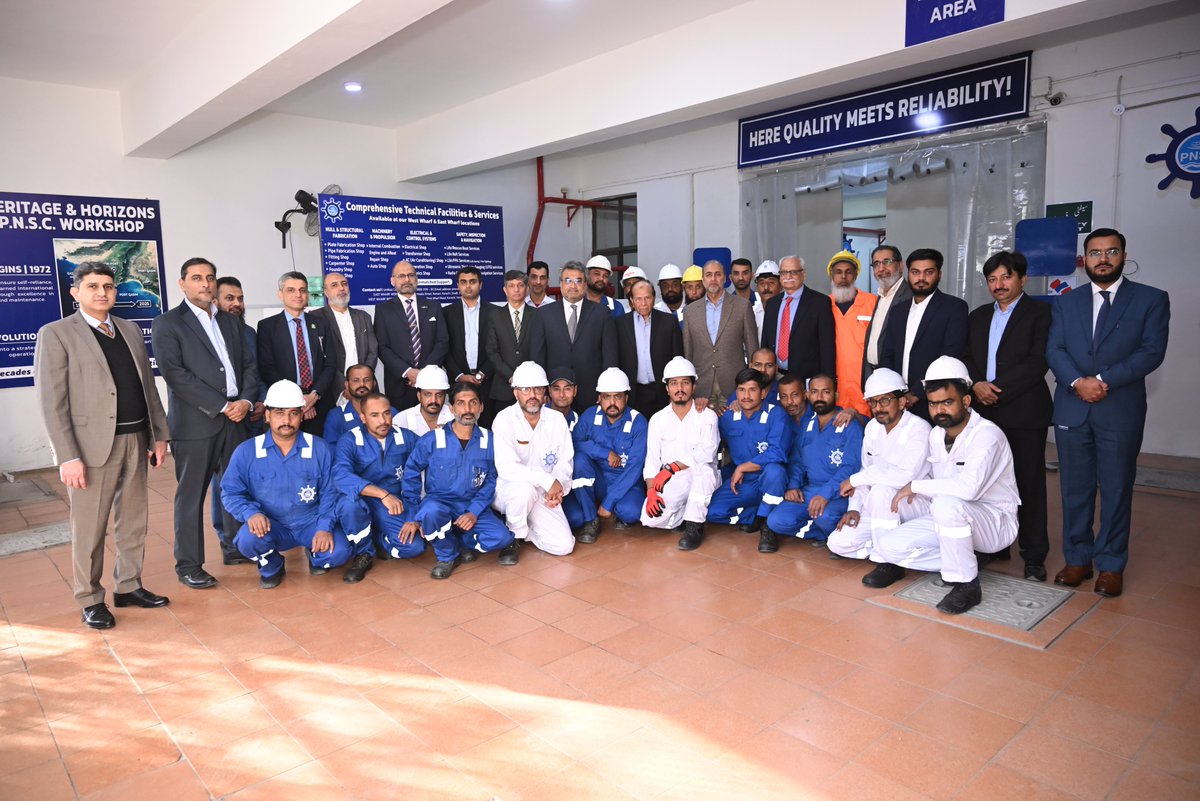 𝐈𝐍𝐀𝐔𝐆𝐔𝐑𝐀𝐓𝐈𝐎𝐍 𝐎𝐅 𝐏𝐍𝐒𝐂 𝐖𝐄𝐒𝐓 𝐖𝐇𝐀𝐑𝐅 𝐖𝐎𝐑𝐊𝐒𝐇𝐎𝐏 𝐌𝐀𝐑𝐊𝐒 𝐀 𝐍𝐄𝐖 𝐄𝐑𝐀 𝐅𝐎𝐑 𝐏𝐀𝐊𝐈𝐒𝐓𝐀𝐍’𝐒 𝐌𝐀𝐑𝐈𝐓𝐈𝐌𝐄 𝐈𝐍𝐃𝐔𝐒𝐓𝐑𝐘

Karachi, 9th January 2026 – The Pakistan National Shipping Corporation (PNSC) today inaugurated its