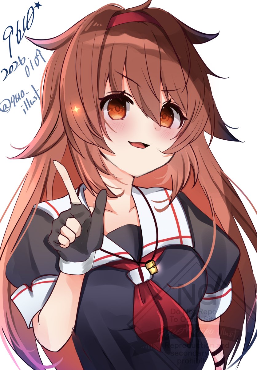 白露さん

#艦これ版深夜の真剣お絵描き60分一本勝負 
#艦これ版真剣お絵描き60分一本勝負_20260109